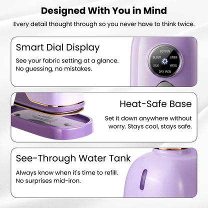 Form and Finish™ MiniPro 2-in-1 Steamer & Iron